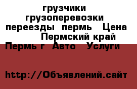 грузчики, грузоперевозки, переезды, пермь › Цена ­ 250 - Пермский край, Пермь г. Авто » Услуги   